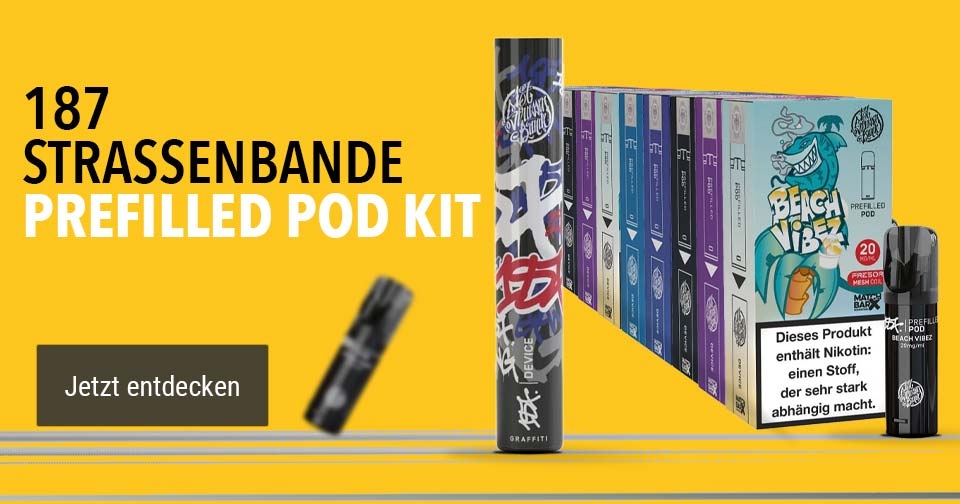 Prefilled Pods der Marke 187 Strassenbande - Elfa kompatibel