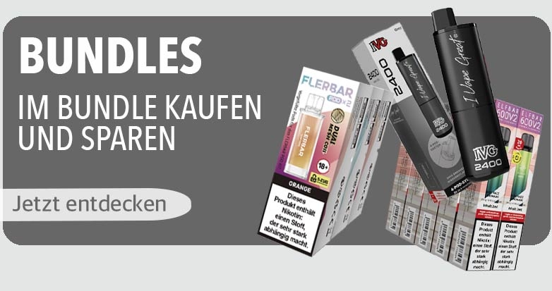 Pods - Vapes oder Liquids im Bundle kaufen und sparen