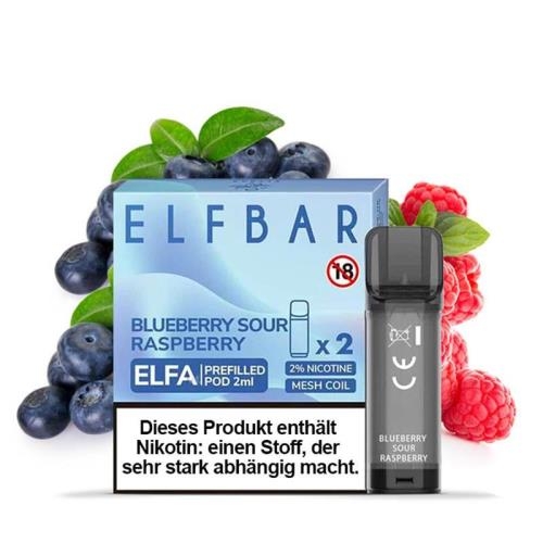 ELF BAR ELFA prefilled Pod (2 Stück) 20 mg/ml Blueberry Sour Raspberry